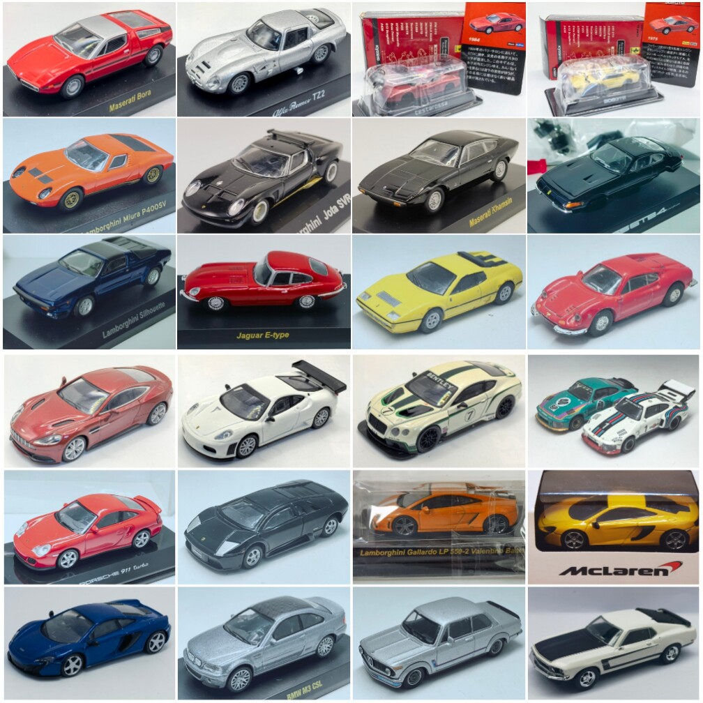 二手1/64左右Kyosho京商跑车模型捷豹兰博基尼莲花保时捷