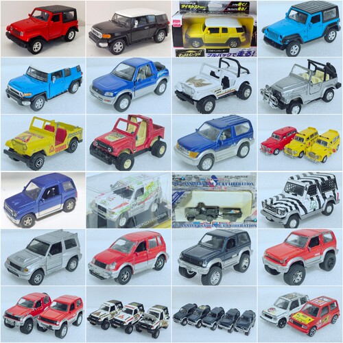 二手单门1/32-1/43左右车模越野车帕杰罗达喀尔牧马人丰田FJ rav4