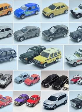 二手1/64左右越野车四门SUV路虎发现探险者奔驰G宝马车模RAV4三菱