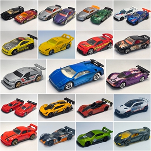 二手1/64左右风火轮大尾翼道奇法拉利保时捷兰博基尼莲花合金车