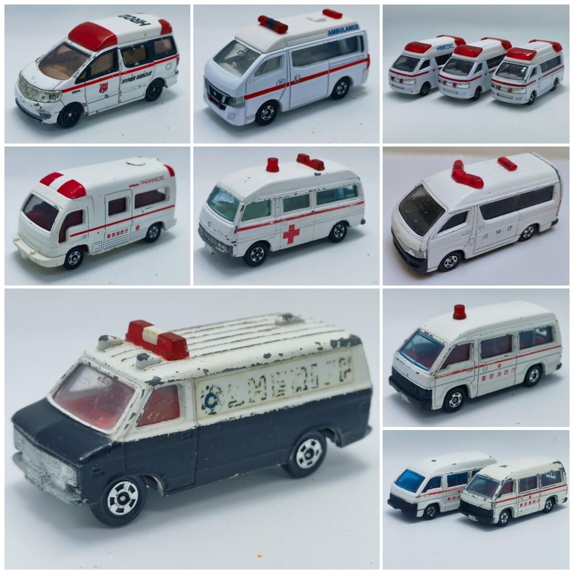 1/64左右 tomy 多美卡 箱式救护车 特种车