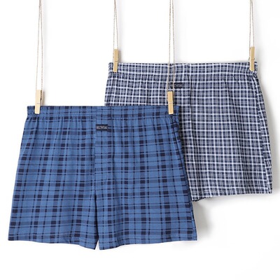 Men's cotton boxers, summer shorts large size high waist内裤