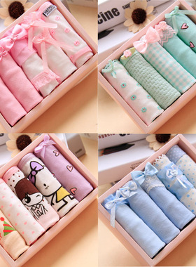 5 Pcs ladies Lace briefs Low-waisted cartoon women underwear