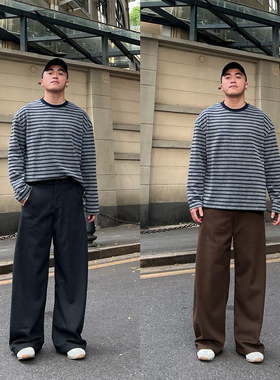 FFMR【解构弯刀毛呢裤】2025秋冬重磅抗皱垂感阔腿裤显高休闲长裤