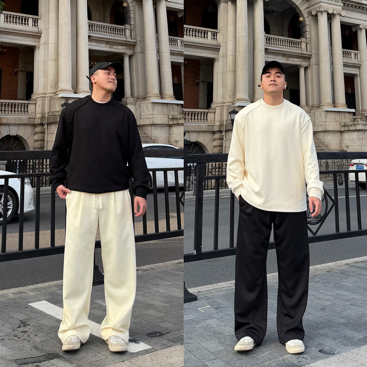 FFMR【立体剪裁重磅质感休闲裤】2025秋冬显高百搭直筒休闲长裤男