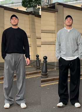 FFMR【精梳斜纹立体长裤】2025秋冬重磅加薄绒肌理感直筒休闲裤男