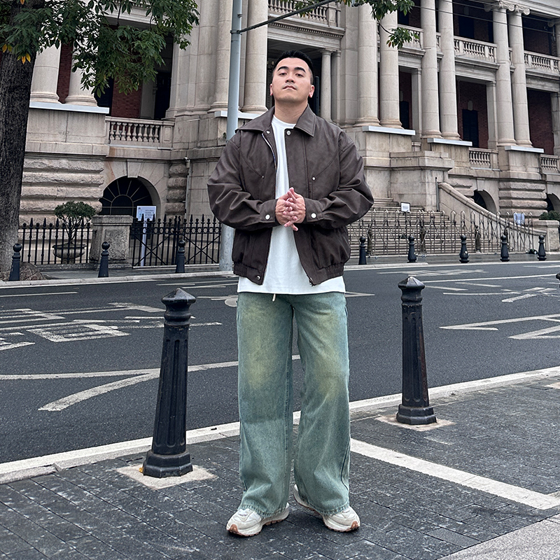 FFMR松紧长裤水洗做旧秋冬季