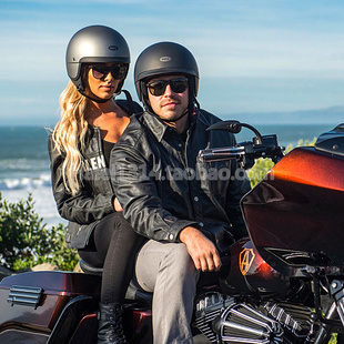 现货bell男士哈雷摩托车头盔复古印第安Vespa凯旋骑士半盔夏季