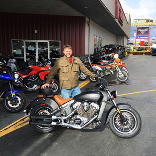 现货印第安轻骑兵侦察兵bobber改装排气管 莱茵哈V特黑色镀铬尾段