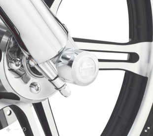 现货通用哈雷883运动者软尾肥仔滑翔路王改装前轴装饰盖镀铬轴盖