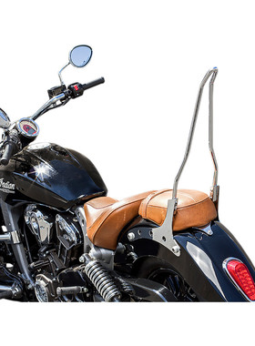 新品进口印第安scout轻骑兵改装乘客靠背电镀黑色恨天高后靠电镀