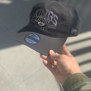 NEWERA纽亦华联名NHL洛杉矶国王软顶五片水洗做旧街头休闲男女帽