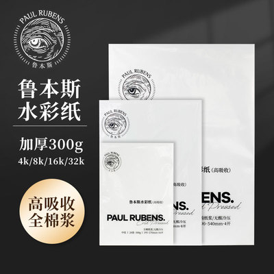 鲁本斯高吸收水彩纸300g