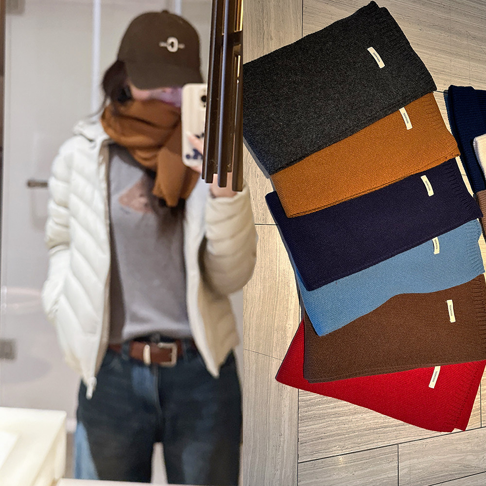 不挑人简洁DA牌感男女通用围巾