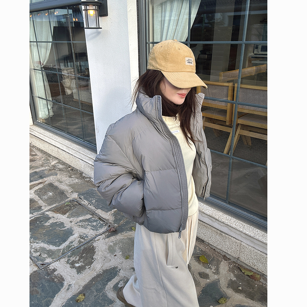 肯豆同款立领加厚款三防羽绒服