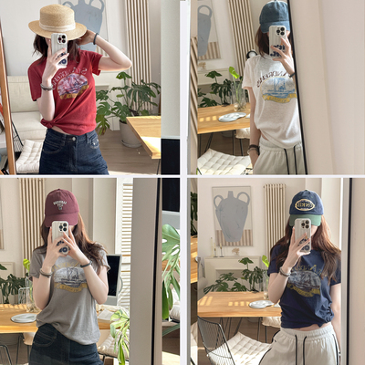 水洗麻感棉夏季清爽短袖