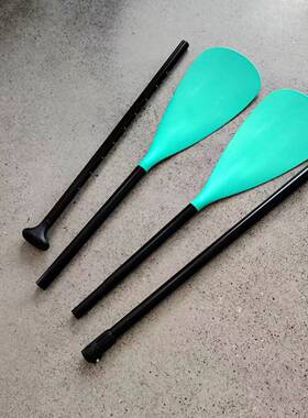 直供SUP桨板冲浪板专用铝合金单头双头单双两用船桨彩色桨叶