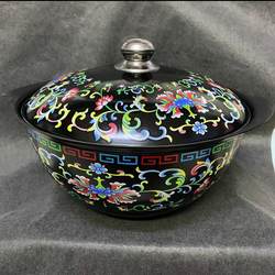 新疆抓饭锅铸铁锅搪瓷蒸锅炖锅汤锅炒菜锅家用平底锅不粘不锈锅