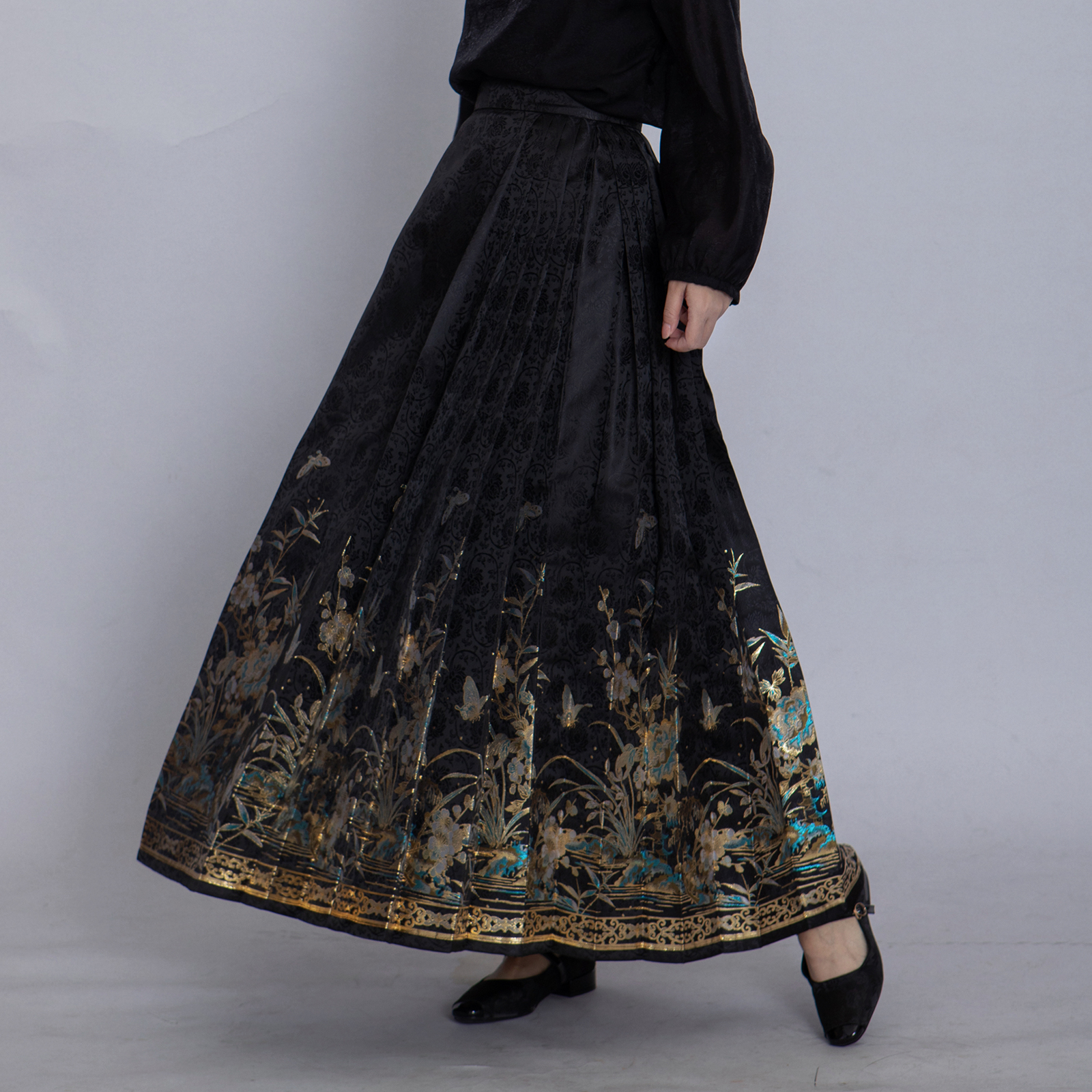 拉链改良织锦马面裙真大鱼如渔