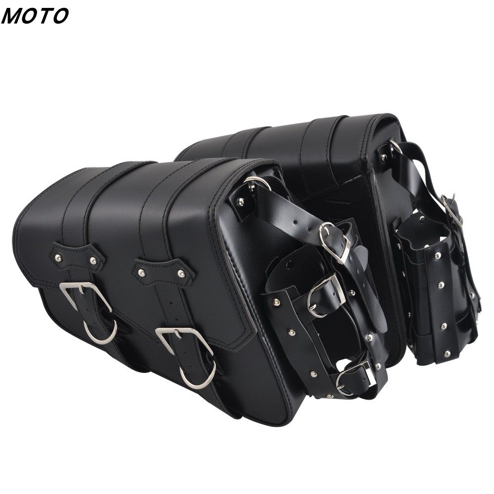 摩托车踏板车电动车改装边包挂包哈l巡航太子边袋边箱马鞍包侧包