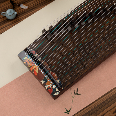 兰考桐韵民族乐器便携1米小筝【飞天】乌木材质漆画工艺练习筝