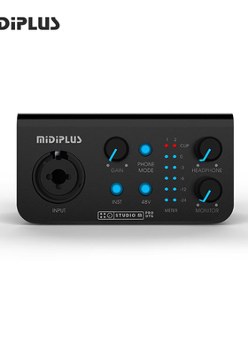 MiDiPLus迷笛 Studio M Pro OTG电脑手机直播唱歌录音网红K歌声卡