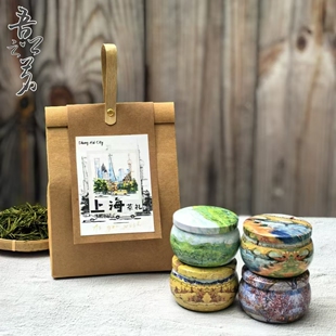 上海伴手礼江浙沪特产茶叶礼盒装出国送老外文创旅游纪念小礼品