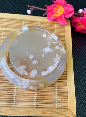 冰透柠檬黄凤九小清新风玛瑙手镯