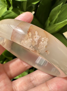 果冻体柠檬黄满花小圈口玛瑙手镯