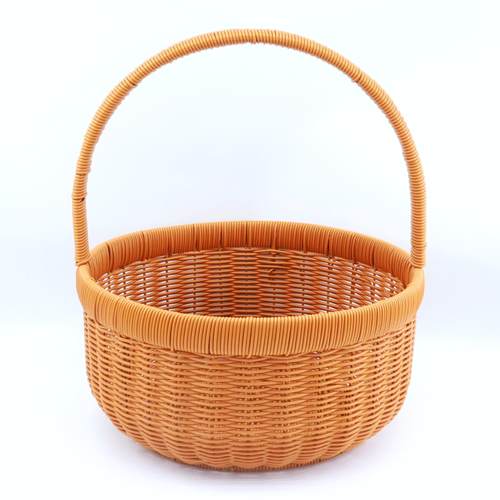 仿藤编织田园风手提礼品篮买菜篮