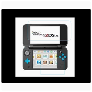 适用任天堂2DS钢化膜任天堂new2DSXL钢化玻璃膜2dsll游戏机保护贴
