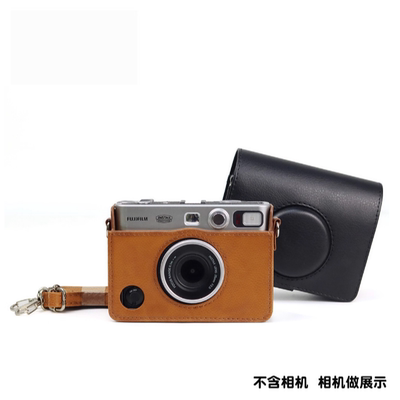 适用富士拍立得mini EVO相机一次成像透明保护壳复古相机包保护套