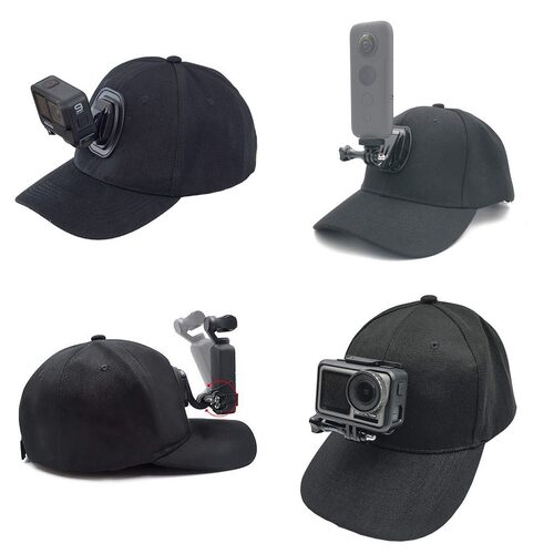 适用DJL大疆GOPRO影石insta360 one X3 X4全景运动相机鸭舌帽子
