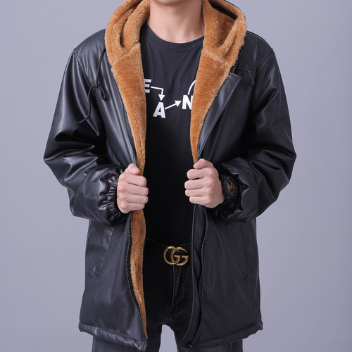 秋冬宽松摩托机车皮裤