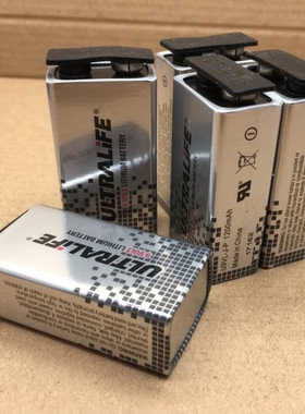 美国原装进口锂电池ULTRALIFE欧特来U9VL-J-P 9V 1200mah仪表