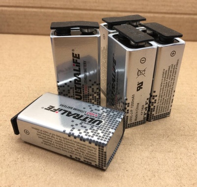美国原装进口锂电池ULTRALIFE欧特来U9VL-J-P 9V 1200mah仪表