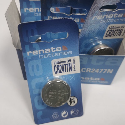 瑞士LITHIUM 正品RENATA CR2477N 3V 电子仪器电池T型台阶电池