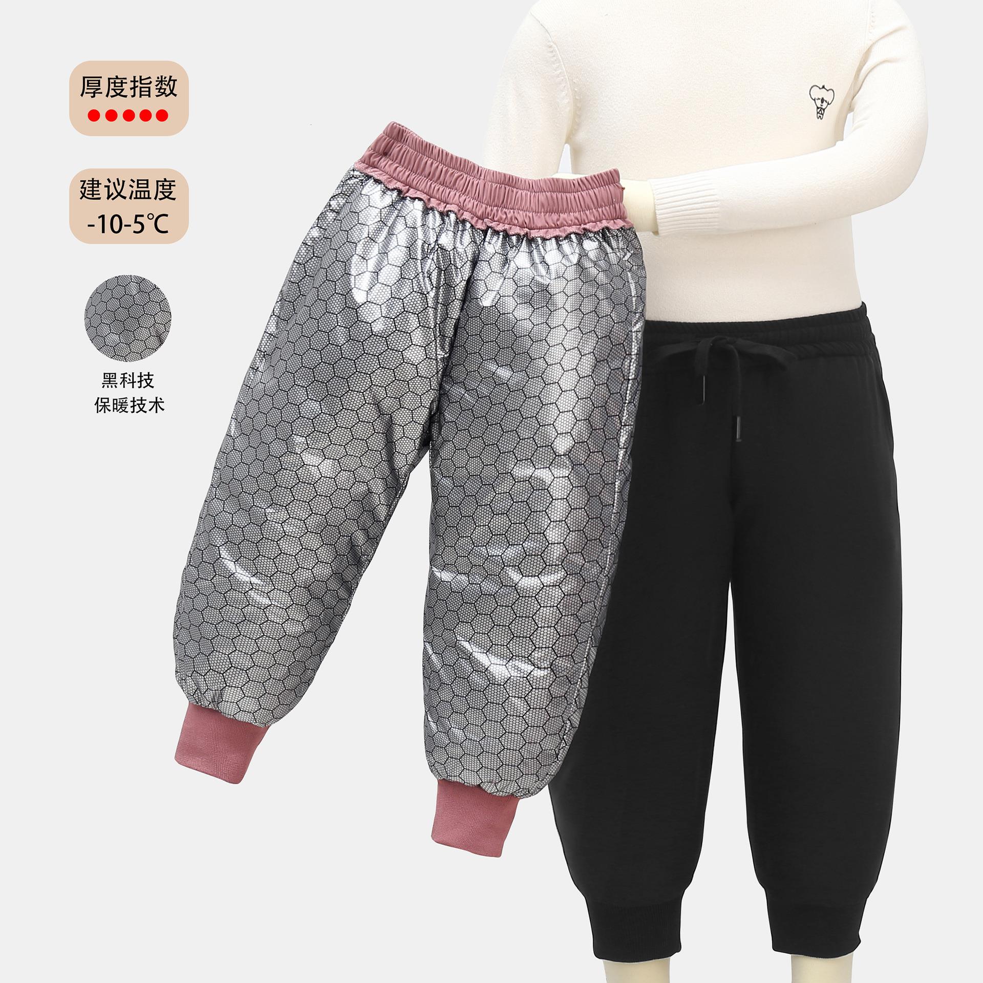 2025新款儿童黑金绒丝裤