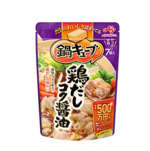 日本进口 味之素浓汤豆乳锅鸡汤锅泡菜日式火锅锅底料理 低卡食品