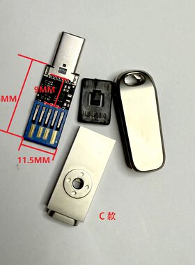 闪迪配件手机两用U盘全金属外壳黑胶体OTG