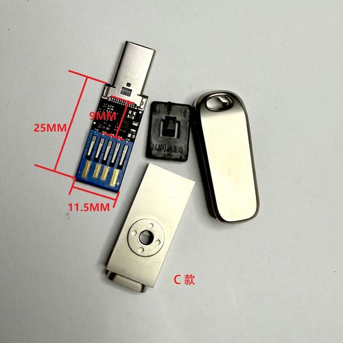 闪迪配件手机两用U盘全金属外壳黑胶体OTG