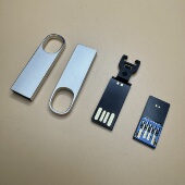 新款 黑胶体2.03..0 电脑U盘超大圆孔金属外壳用于长款