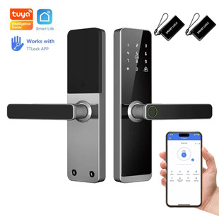 涂鸦智能锁密码锁办公室电子木门锁半自动指纹锁通通锁民宿锁