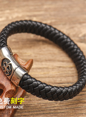 韩版时尚钛钢四叶草皮