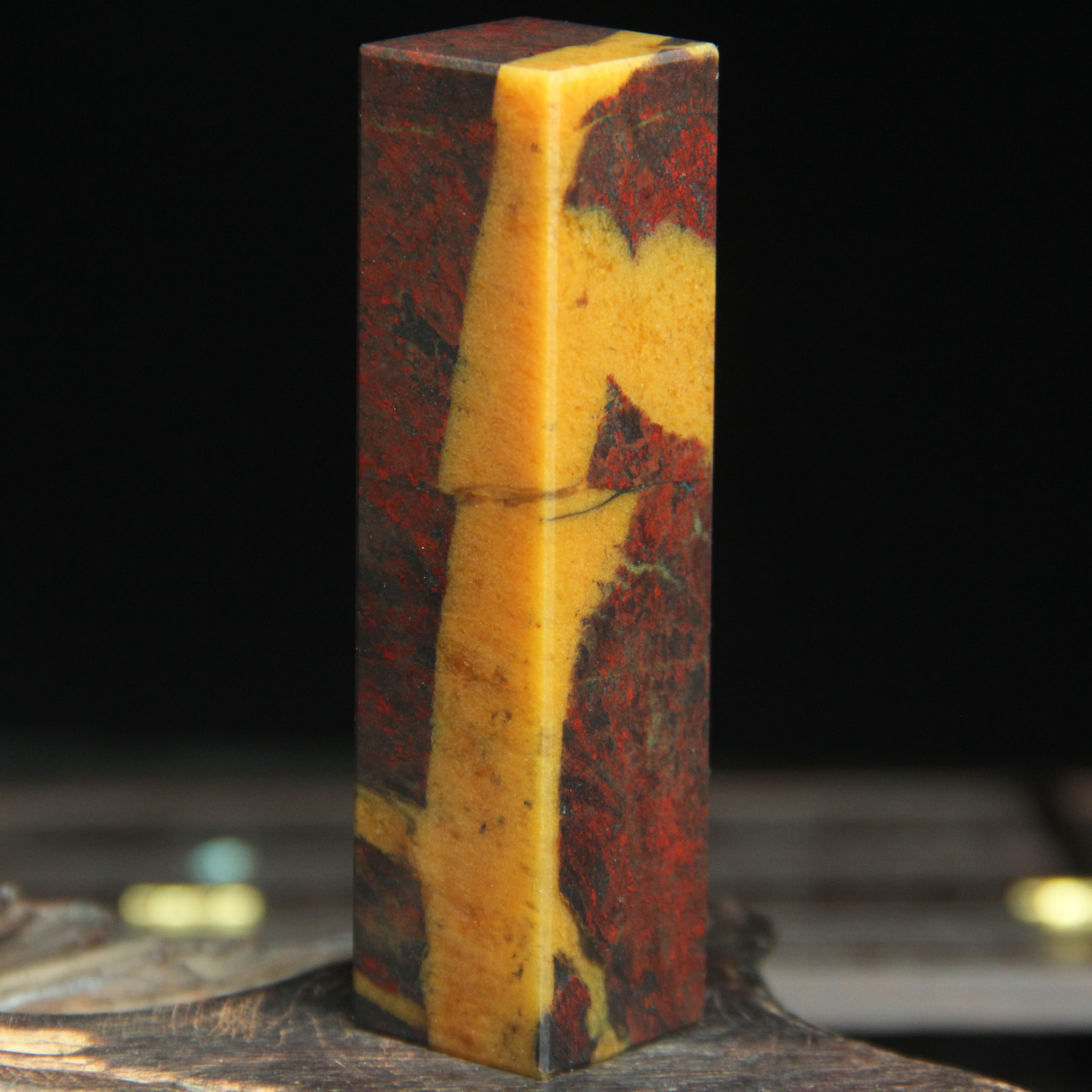 2*2玉枢坊孤品天然桂林鸡血玉印章玉石章料姓名书画章刻字送礼