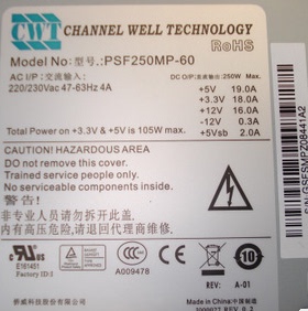 海康 冠硕 录像机电源 CWT PSF250MP-60 DS220M-6 长城 一年包换