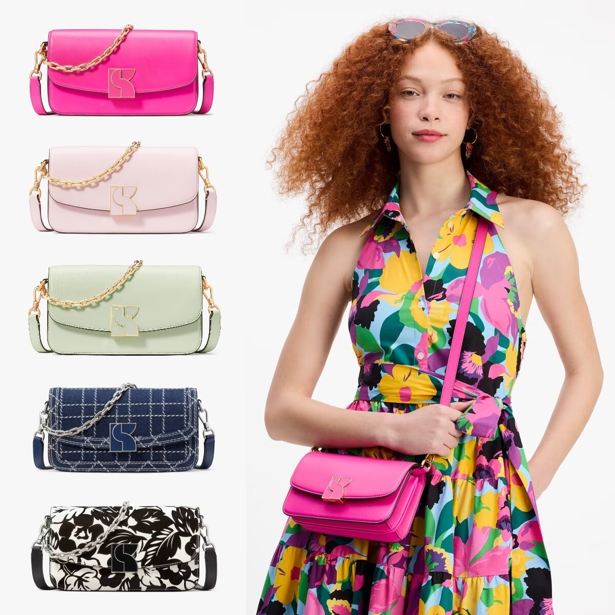 奥莱49折Kate Spade美国官网dakota小号单肩斜挎拎腋下风琴包