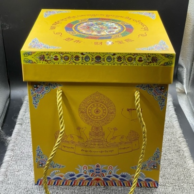西藏圣地楚布的藏财神宝瓶已装藏已祝福 收藏供奉摆件