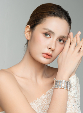 亚光磨花镀银设计师腔调森女文艺嘻哈朋克摇滚范潮人个性手链