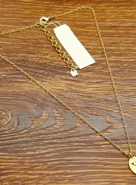 亚光磨花镀金字母Y小清新森女文艺范简洁百搭创意复古风小项链